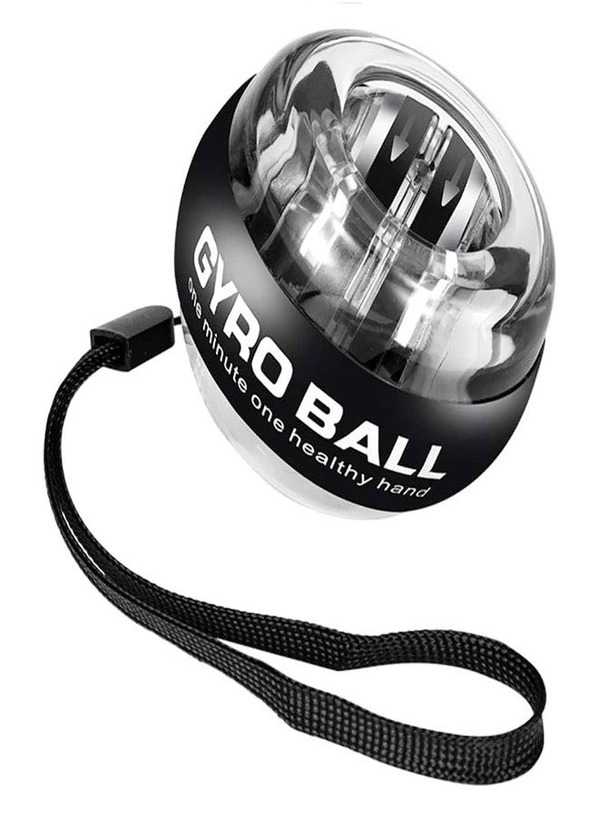 CHEENNY Gyro Ball Strength Forearm Exerciser Advanced Wrist | Hand Trainer for Grip Flexibility | Rehabilitation Ideal for Fitness | Sports, and Injury Recovery Black - Image 1