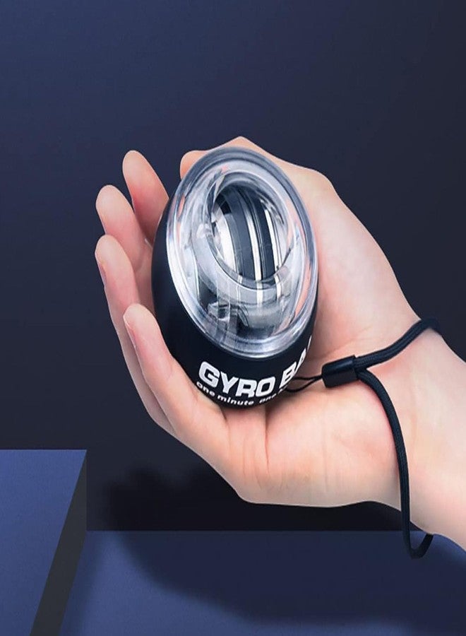 CHEENNY Gyro Ball Strength Forearm Exerciser Advanced Wrist | Hand Trainer for Grip Flexibility | Rehabilitation Ideal for Fitness | Sports, and Injury Recovery Black - Image 2