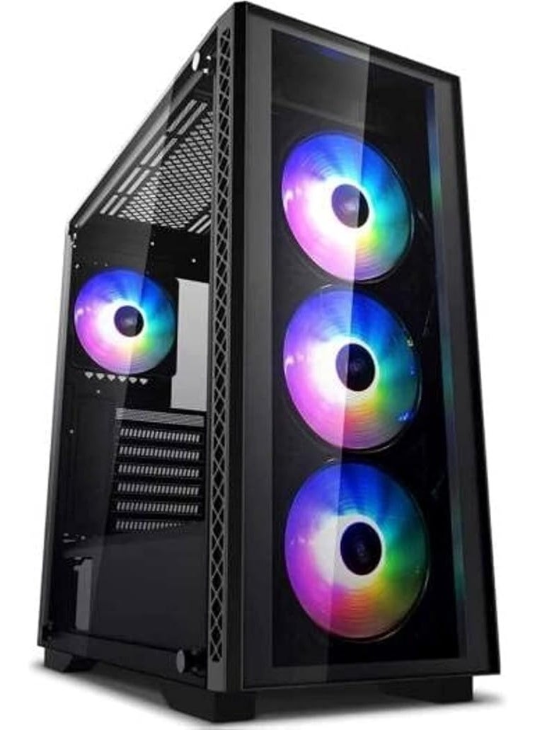 جهاز Gaming PC بمعالج i7 جيل 12 وكارت RTX 3060 Ti ورام 32GB وتخزين NVMe مع HDD لأداء ألعاب سلس