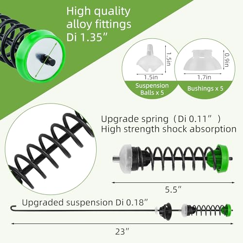 PANDEELS UPGRADE W11130362 Washer Suspension Rod Kit - Fit for Maytag Kenmore Whirlpool W11130362 WTW5000DW0 WTW5000DW1 WTW5000DW2 WTW5000DW3 MVWX655DW1 Suspension Rod - Image 5