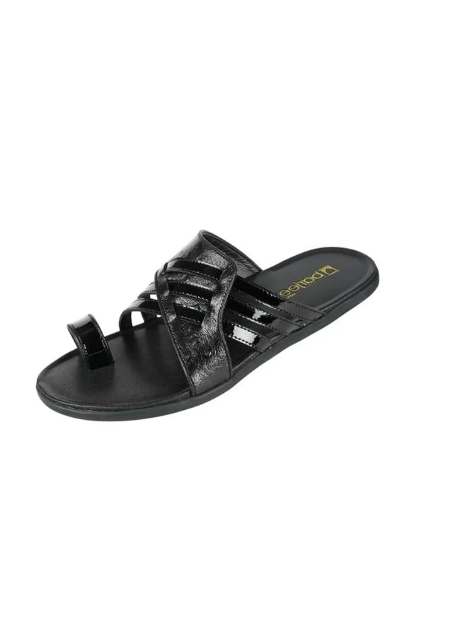 barjeel uno 008-3422 Barjeel Uno Mens Arabic Sandals 389A-11 Black