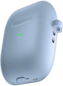 Dado AirPods Pro 2 2nd Generation Case Cover with Keychain, Soft Silicone Skin Case Cover Full Protective Front LED Visible (Sky Blue)