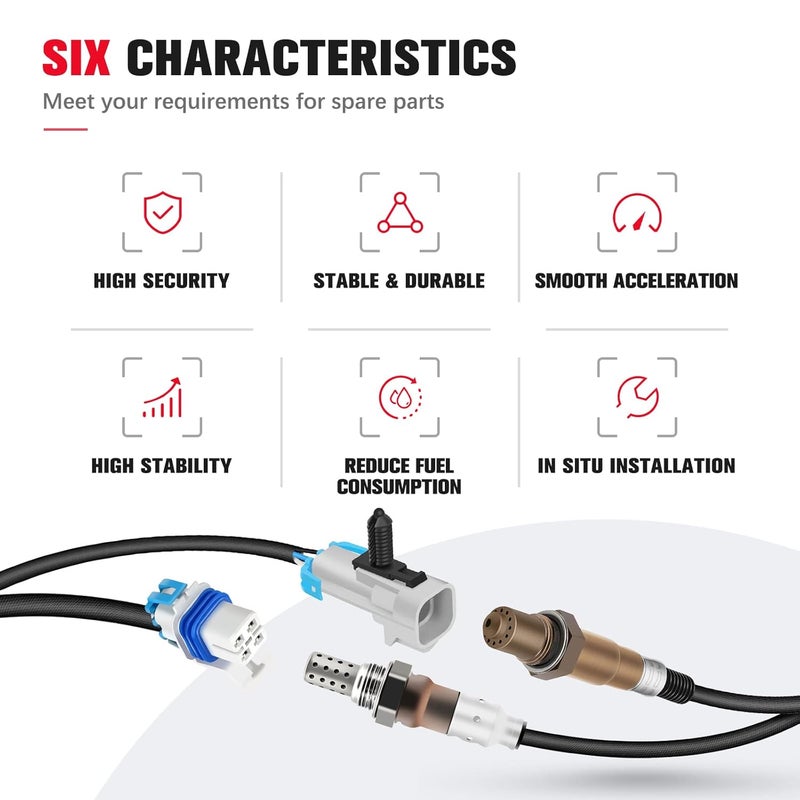 QIJIAUTO Automotive O2 Oxygen Sensor 213-4229 234-4668 for Buick and Cadillac - Image 5
