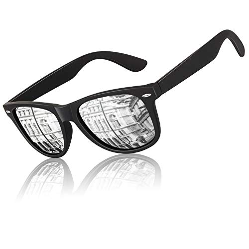 LINVO Polarized Sunglasses for Men Driving Sun glasses Shades 80's Retro Style Design Square - Image 1