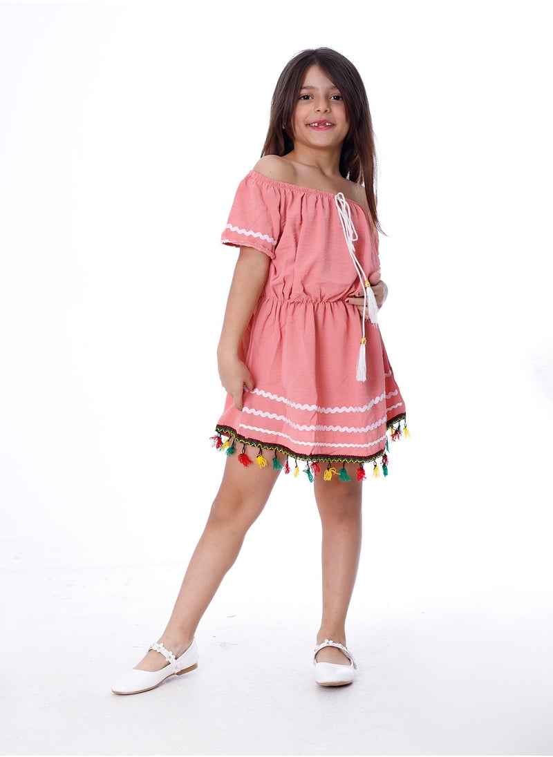 BEBO - Girls Dress Pink - Image 1