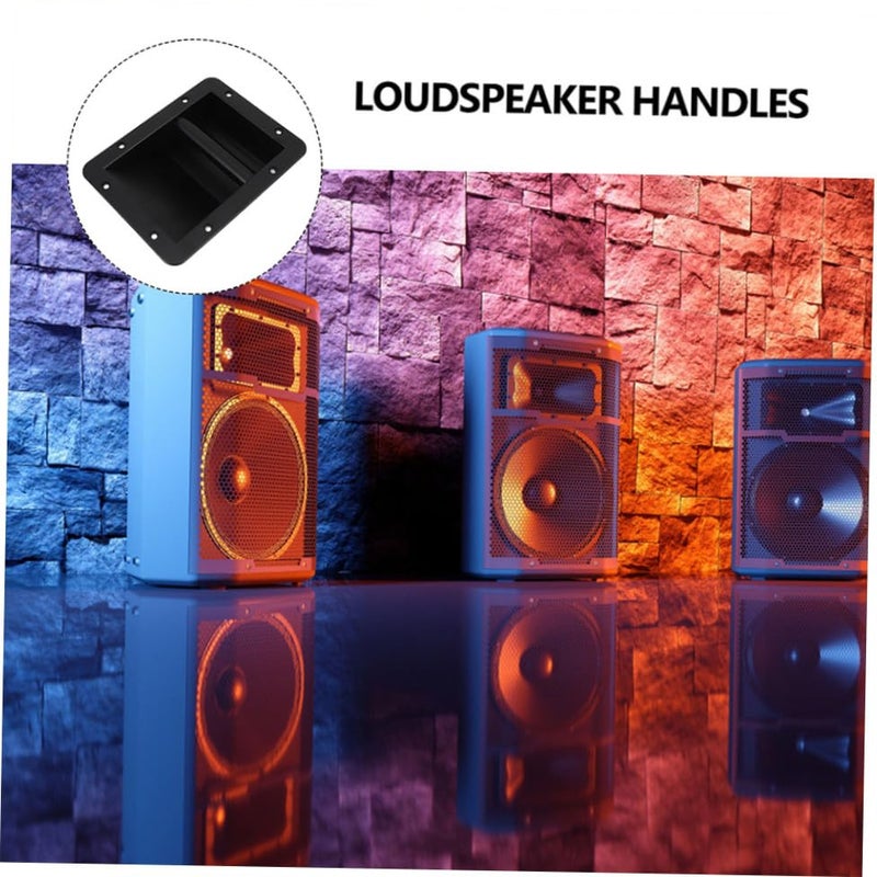 4Pcs Black Plastic Speaker Cabinet Side Handles Replacement For Amplifier And Audio Equipment - Image 4