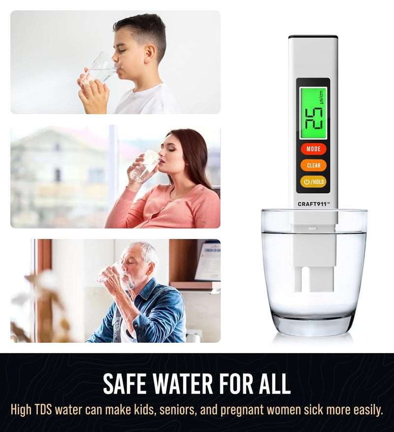 Craft911 Water Tester for Drinking Water- TDS Meter - Image 5