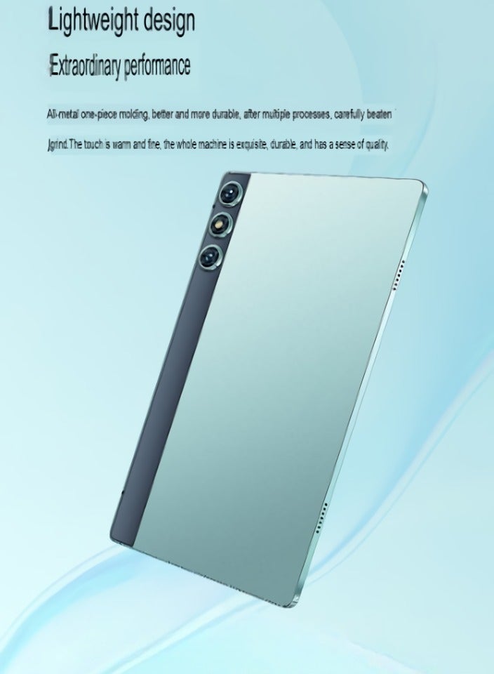 AROAQ P90 Pro Tablet Computer, 12 Inch 4k Ultra HD Screen Android Tablet With Ten Core Processor, 32MP Rear 16MP Front Camera Portable Wifi Pad, (1pc, Green, Ten Core Processor, 512GB) - Image 2