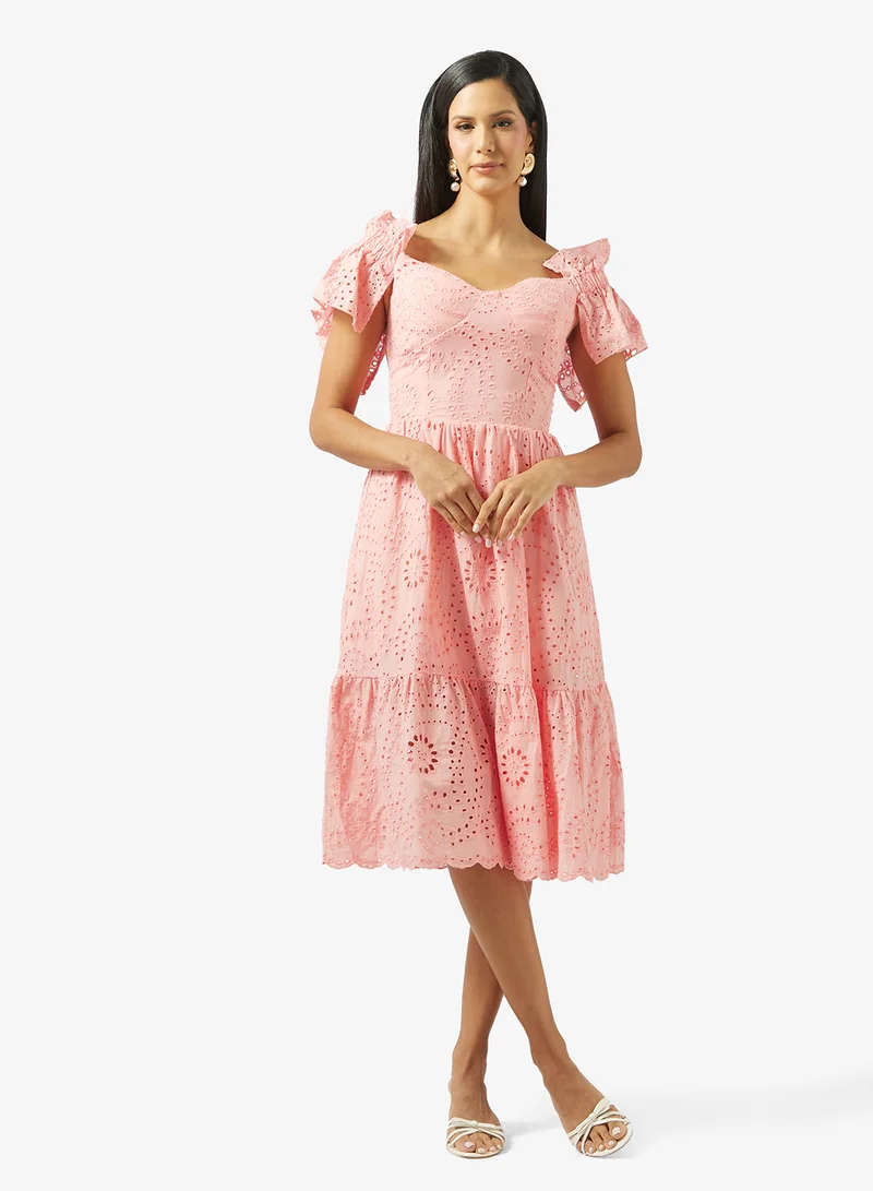 Ella  Off Shoulder Lace Dress for Women | Best Price UAE