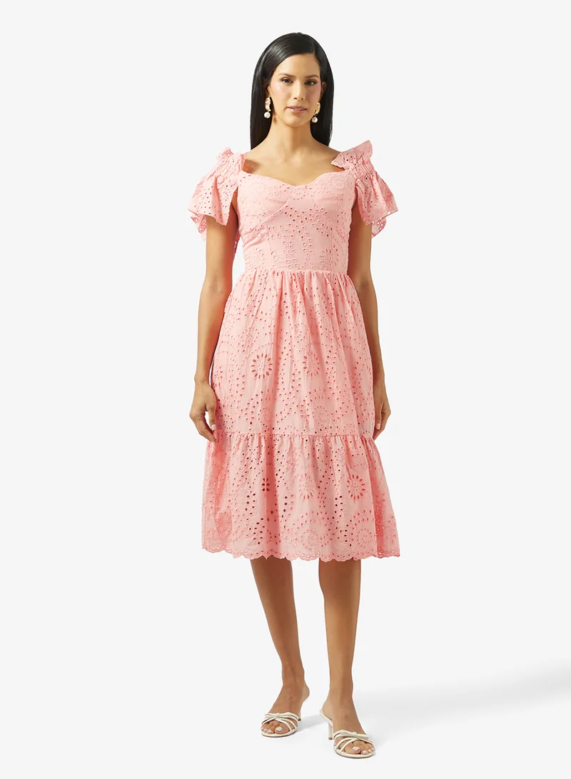 ايلا Off Shoulder Lace Dress