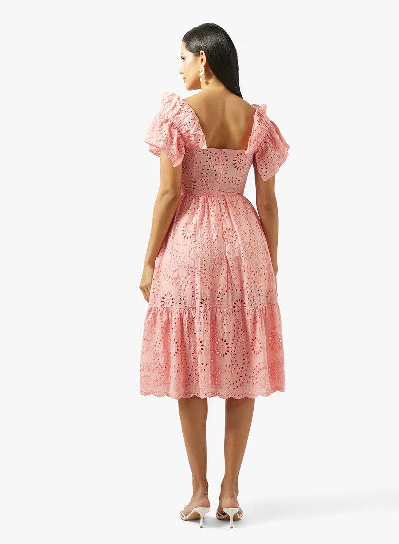 ايلا Off Shoulder Lace Dress