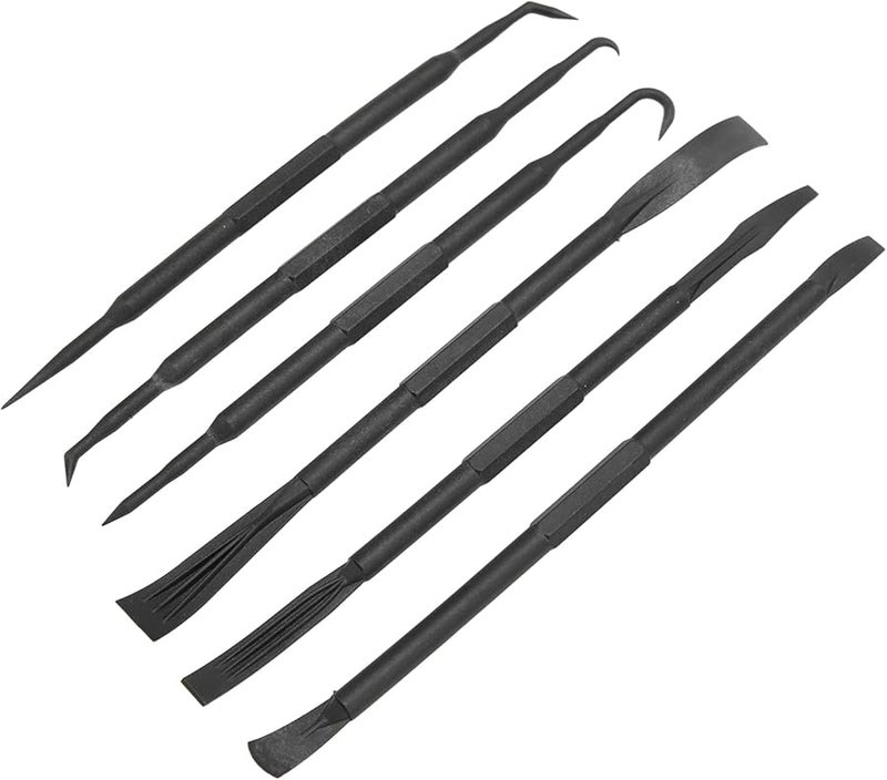 6PCS Black ABS Plastic Pry Kit Double Ended Prying Hook Set For Removing O Ring Seals - Image 4