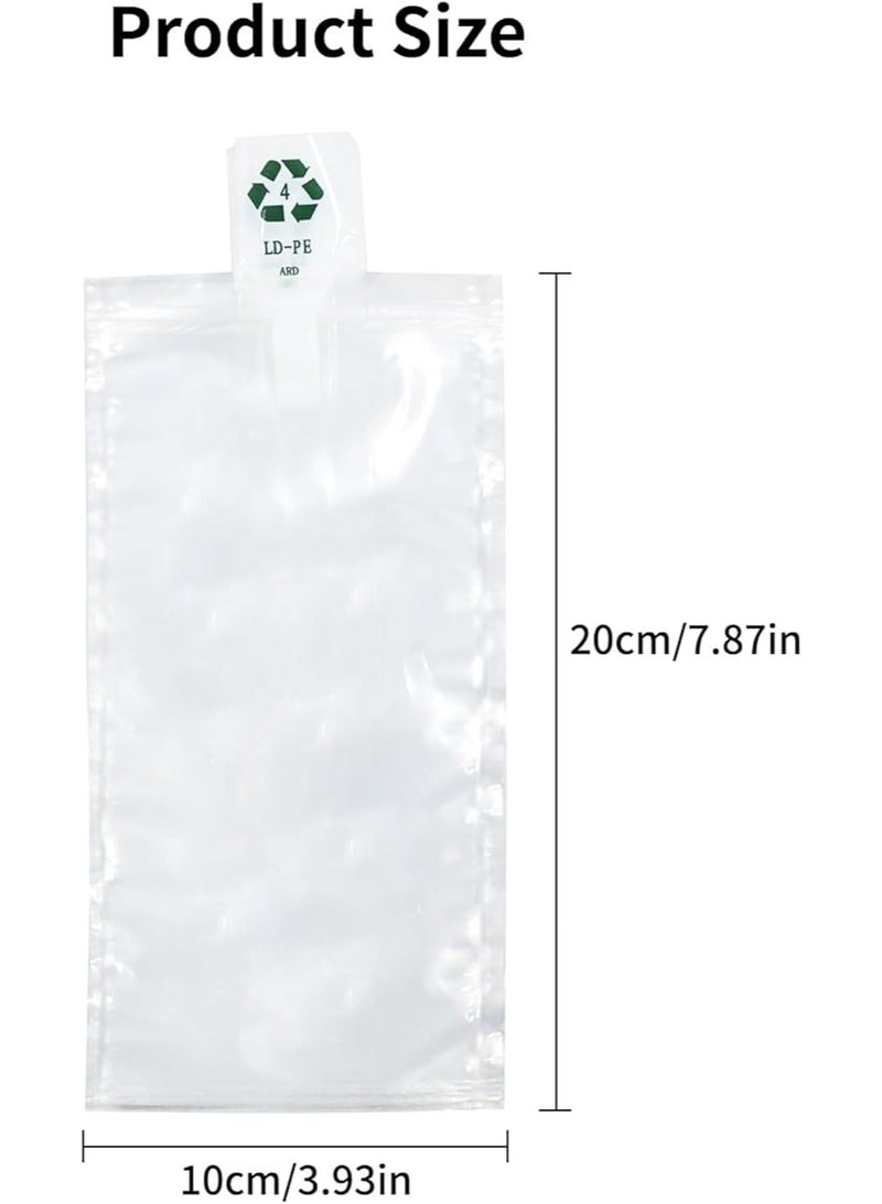 Packaging Air Bags, Clear Plastic Inflatable Air Pillows Air Cushions Buffer Bags, Void Fill Cushioning for Shipping and Packaging with Hand Pump, 4x8 Inches/10x20cm,100 Pieces - Image 2