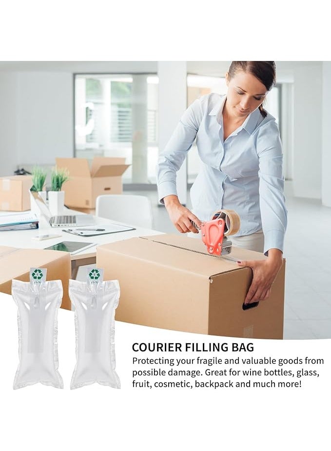 Packaging Air Bags, Clear Plastic Inflatable Air Pillows Air Cushions Buffer Bags, Void Fill Cushioning for Shipping and Packaging with Hand Pump, 4x8 Inches/10x20cm,100 Pieces - Image 4