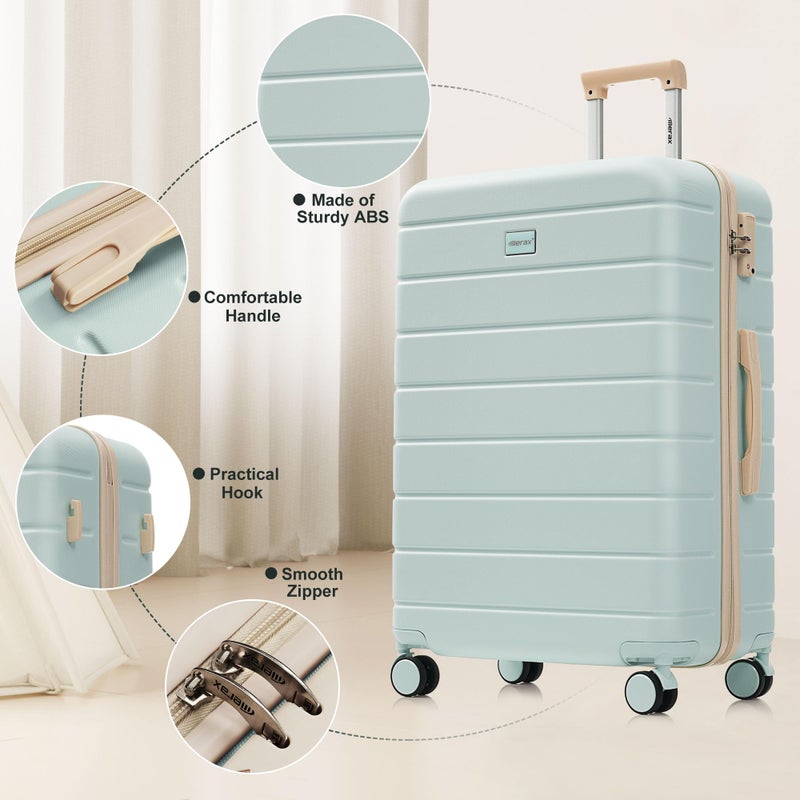 Merax Luggage Sets 3 Pcs Suit case, ABS Hardside Suit case Carry-on, Checked Luggage, Lock - Image 5