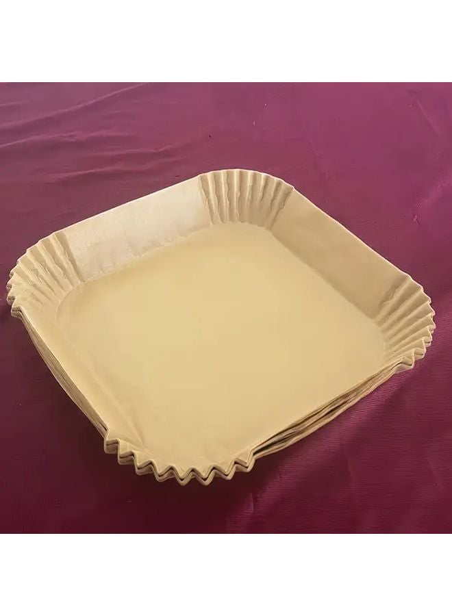 100 Pcs Brown Air Fryer Liners Non Stick Disposable Sheets For 5 8 Quart Oven - Image 2