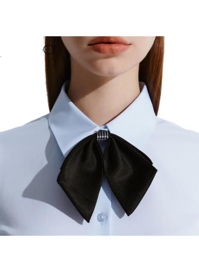 G2000 [Delivery With Bow] Autumn And Winter Mall-Matching Comfortable Draping Formal Long-Sleeve Shirt, Light Blue, Size 34 - Image 2