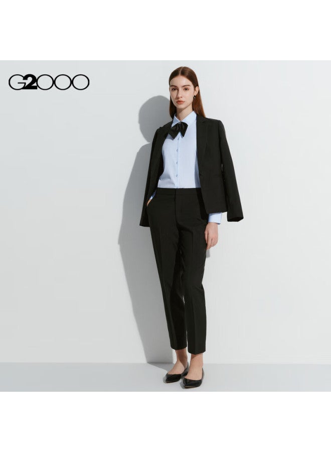 G2000 Autumn And Winter Mall-matching Comfortable Draping Formal Long-sleeve Shirt, Light Blue, Size 34 - Image 4