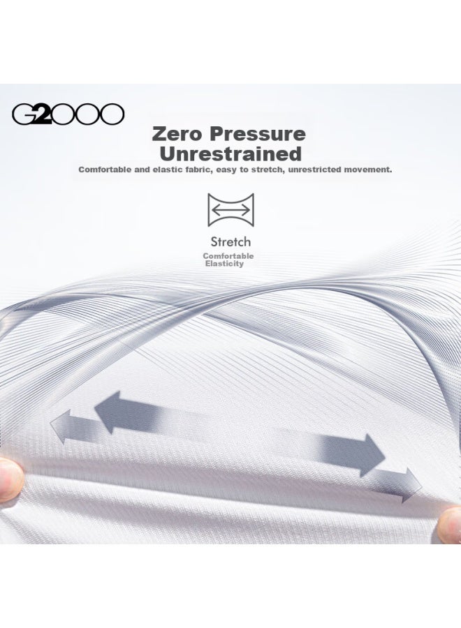 G2000 Autumn And Winter Mall-matching Comfortable Draping Formal Long-sleeve Shirt, Light Blue, Size 34 - Image 5