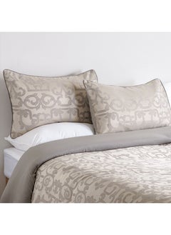 Cottage Cottage damask grey 3pcs full size comforter set 160*220cm  - Image 1