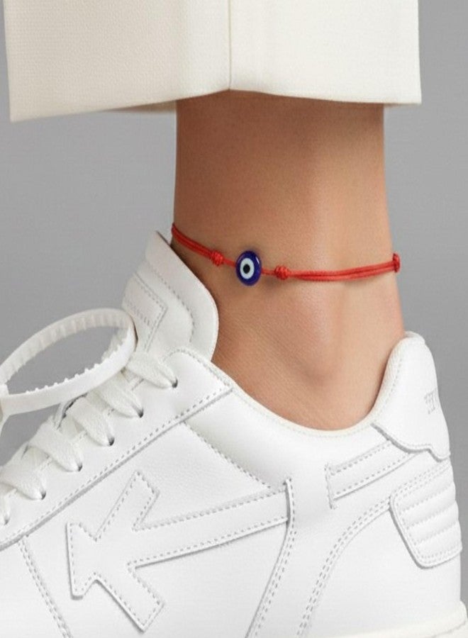 Luck Strings Evil Eye Red Cord Anklet Bracelet for Women Men Teen - Adjustable Waterproof String Ankle Jewelry for Protection & Good Luck, Minimalist Unisex Beach Accessory - Image 5