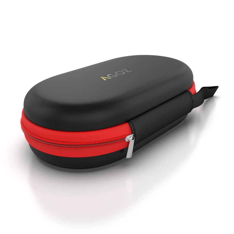 Agoz Hard Protective Carry Case for SanDisk 500GB / 250GB / 1TB / 2TB Extreme Portable SSD External Hard Drive - SDSSDE60-500G-G25 (Black-Red) - Image 4