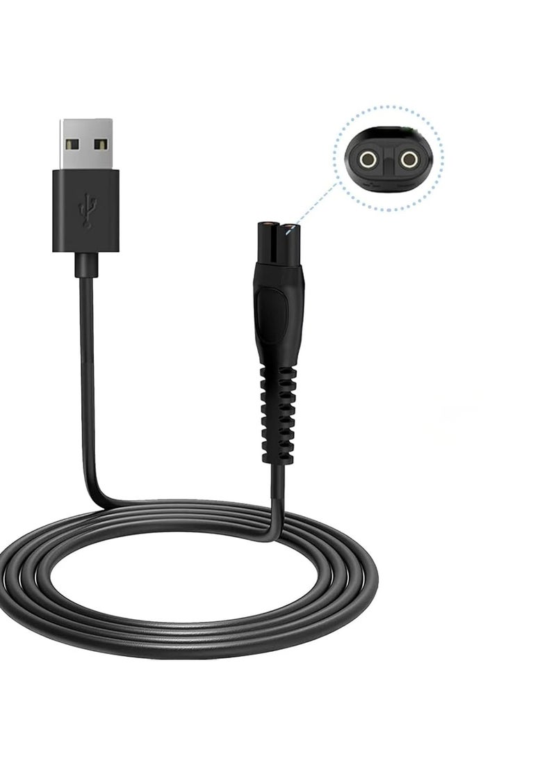 5V Shaver Charger Compatible with Philips Norelco QP2724/90 QP2834 QP1324 MG5910 QP6531 MG7910 PQ888 PQ889 MG9510 MG9520 Trimmer,Charging Cable for Shaver Series 2400,2600,3600  - Image 1