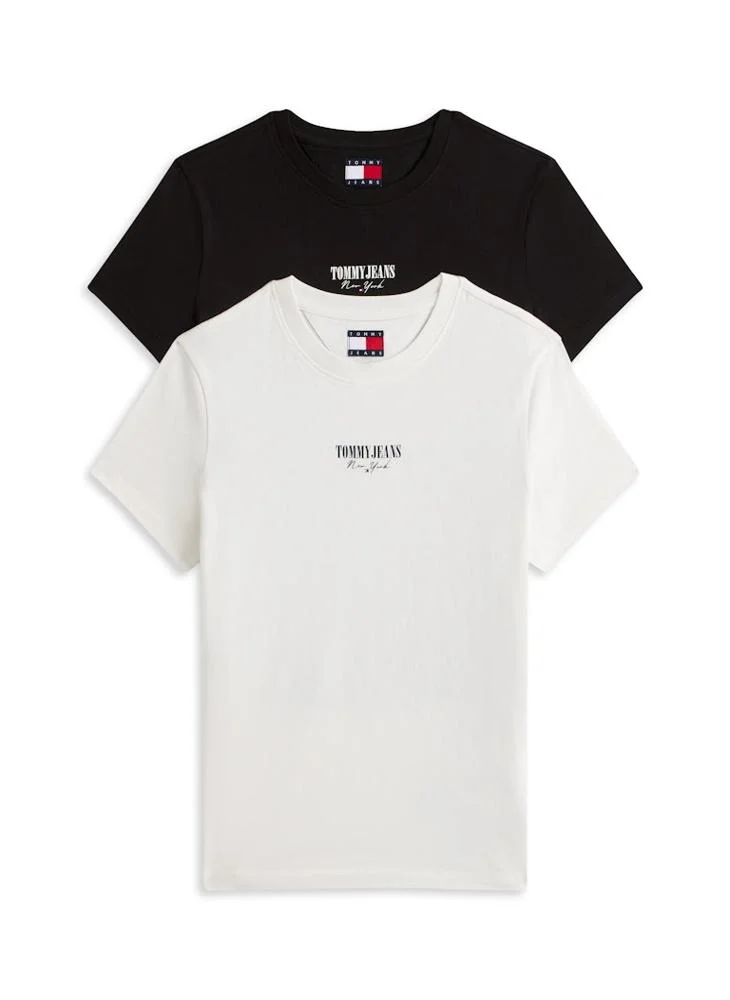 2 Pack Of Logo Crew Neck T-Shirt