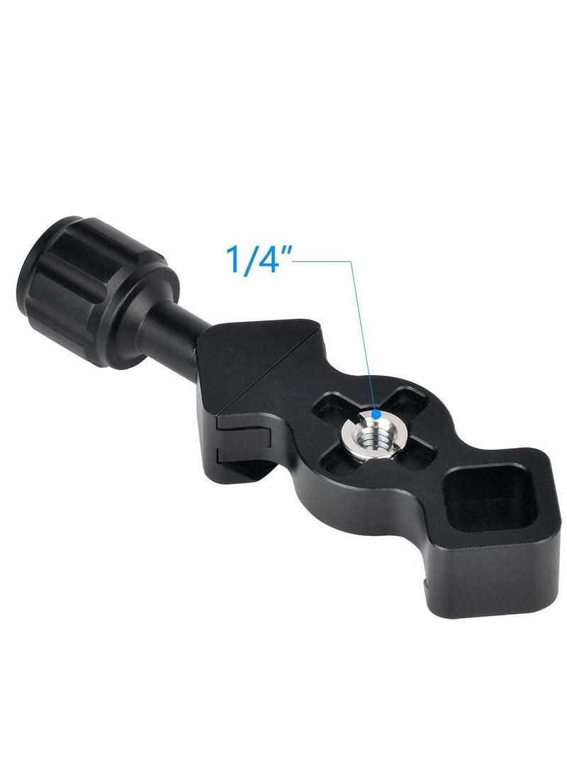 Generic - Quick Release Plate QR Clamp, FC-25 Mini Fish Bone Style Clamp with 3/8-1/4 Screw Adapter for Tripod Head Compatible Arca-Swiss Type - Image 1