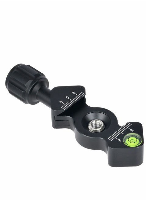 Quick Release Plate QR Clamp, FC-25 Mini Fish Bone Style Clamp with 3/8-1/4 Screw Adapter for Tripod Head Compatible Arca-Swiss Type