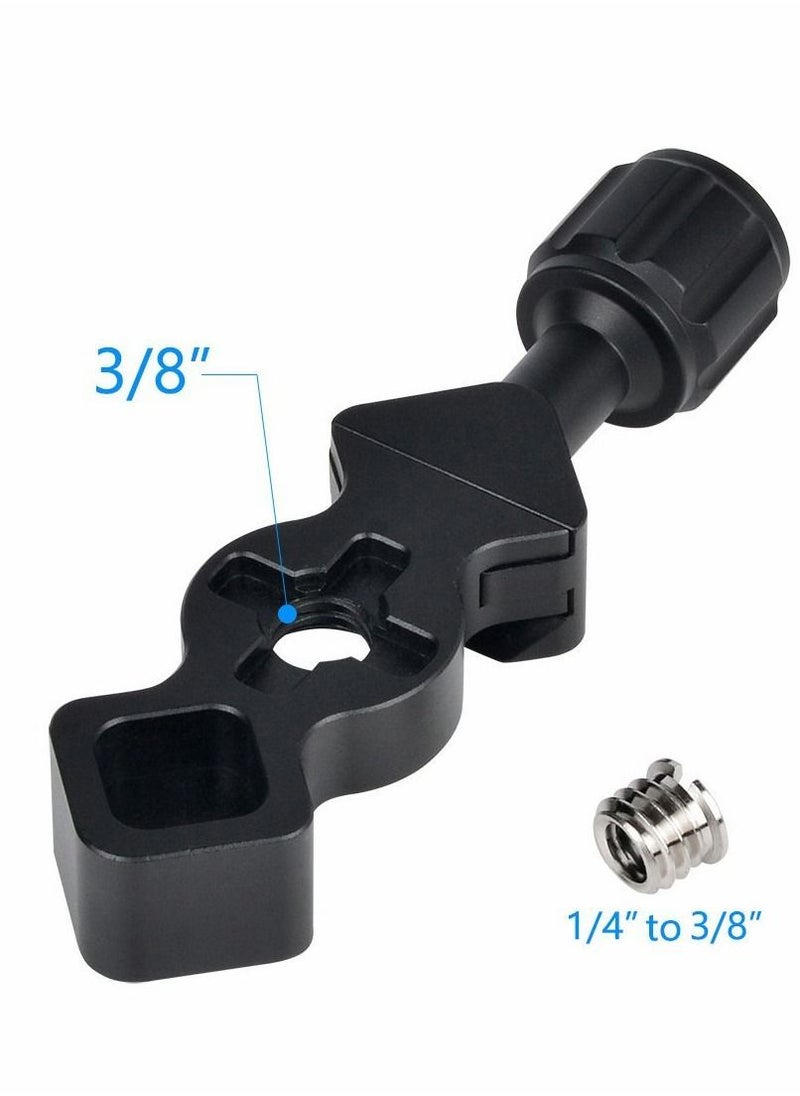 Generic - Quick Release Plate QR Clamp, FC-25 Mini Fish Bone Style Clamp with 3/8-1/4 Screw Adapter for Tripod Head Compatible Arca-Swiss Type - Image 1