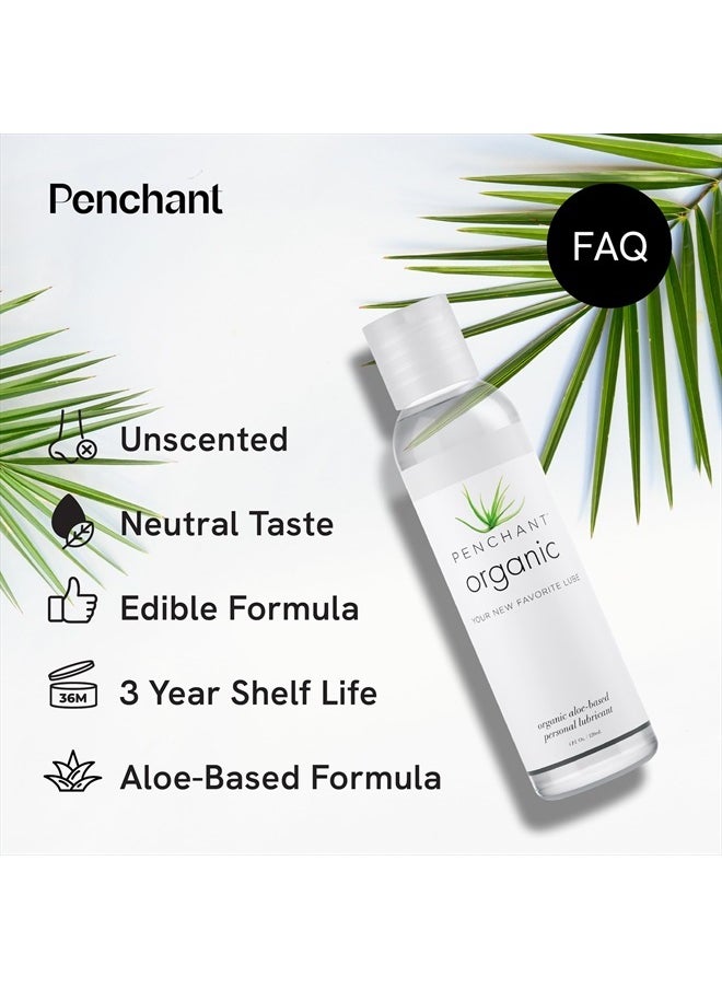 Penchant - Organic Aloe Vera Lube, Natural Moisturizing Lubricant Gel for Men, Women & Couples 4oz - Image 1