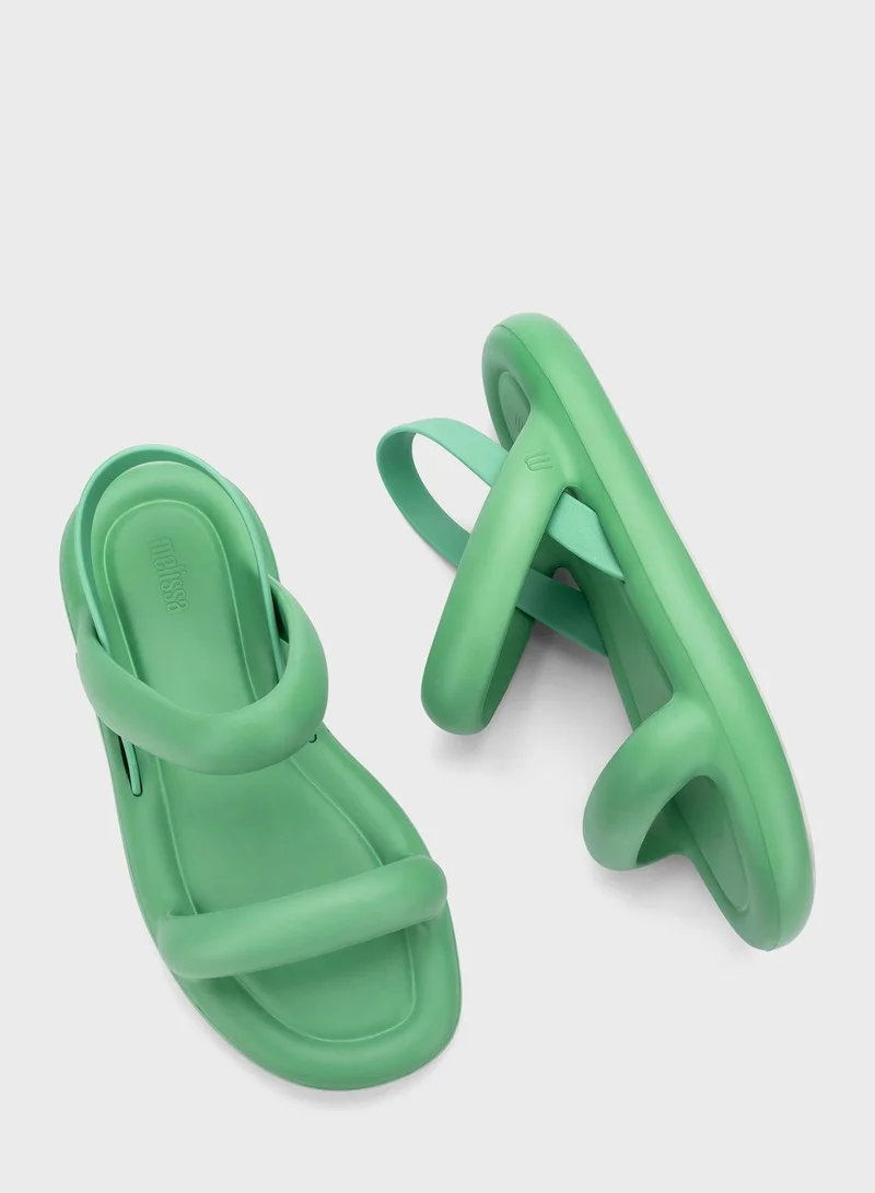 melissa Ankle Strap Flat Sandals