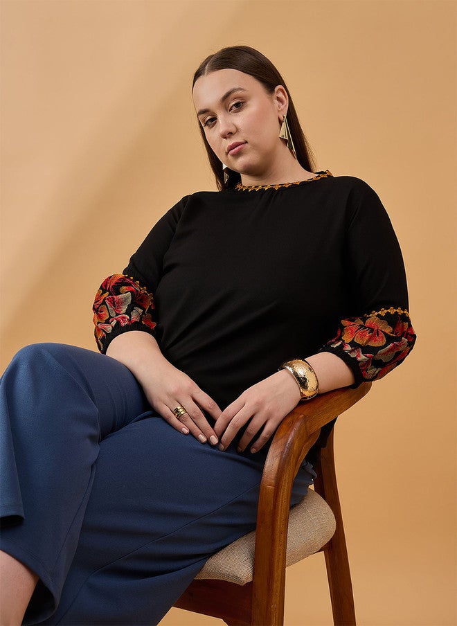 Baizee بلوزة بأكمام أسقف من Routes by All About You Plus Size - Image 1