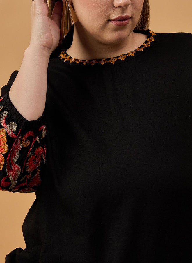 Baizee بلوزة بأكمام أسقف من Routes by All About You Plus Size - Image 3