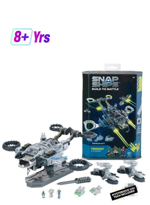 Snap Ships Trident St 33 Gunship Building Construction Toy For Custom Building And Battle Play For Ages 8+