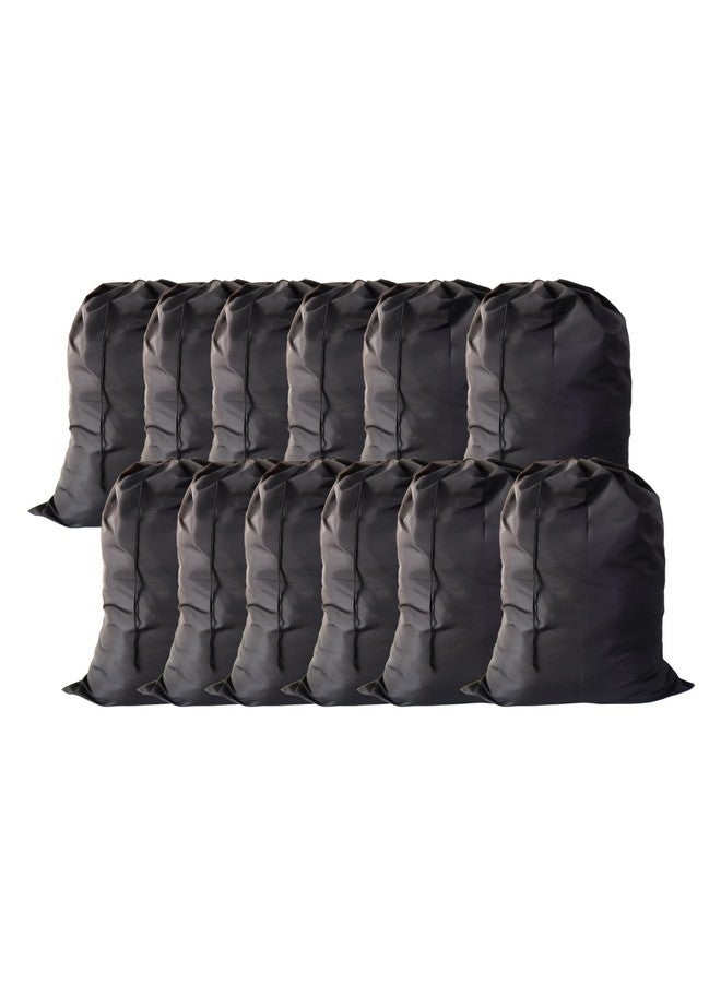 YETHAN Extra Large Laundry Bag 12 Pack, Travel Laundry Bags with Drawstring Closure, 30"x40", for college, dorm and apartment dwellers (12PCS Black) - Image 2