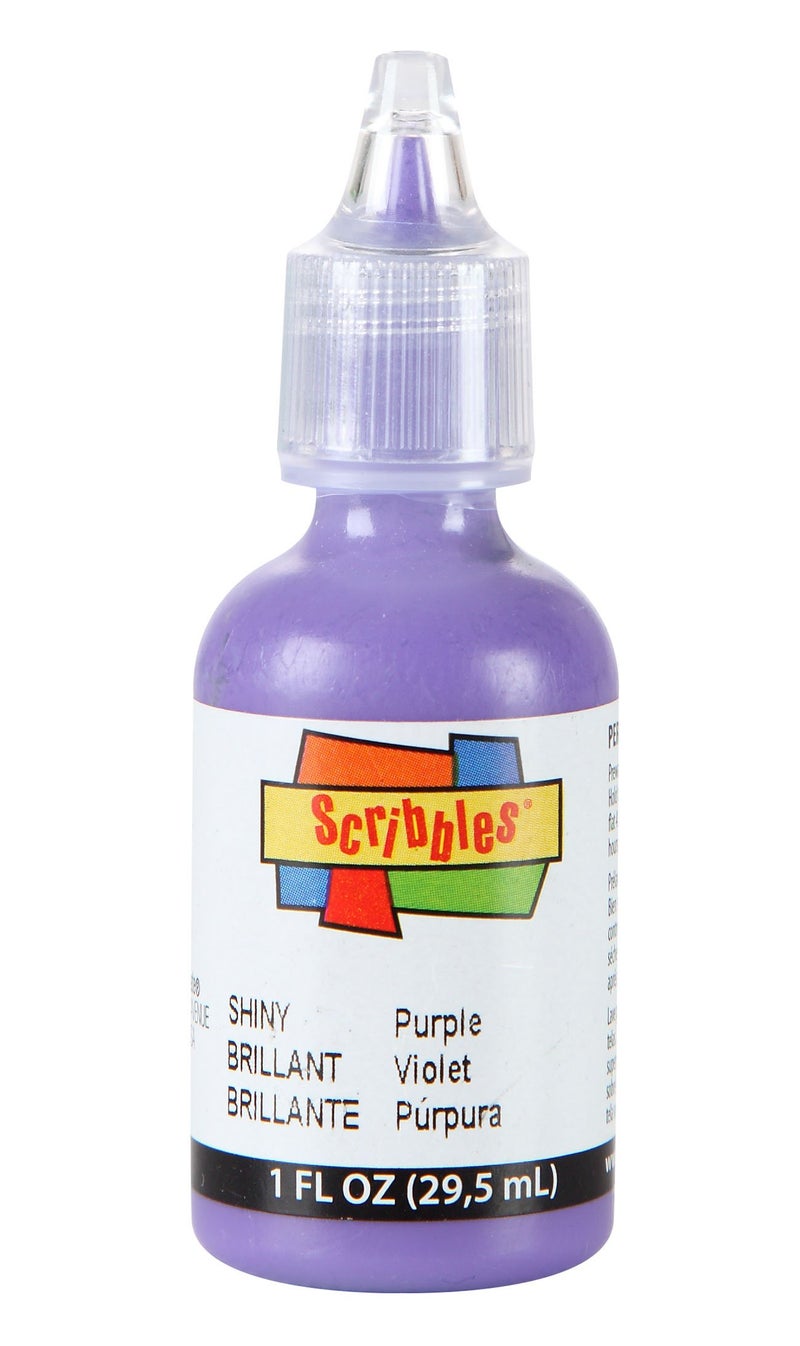 Scribbles Fabric 3D Paint, Purple, 1 Oz - Image 1