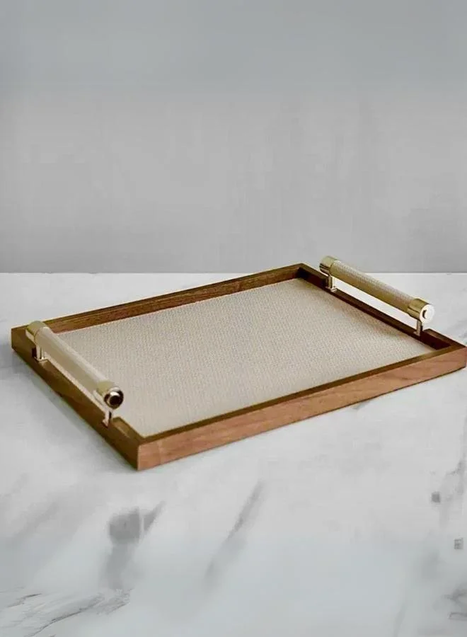 Quesera  Luxury Roca Tray with Weave leather  | Best Price UAE