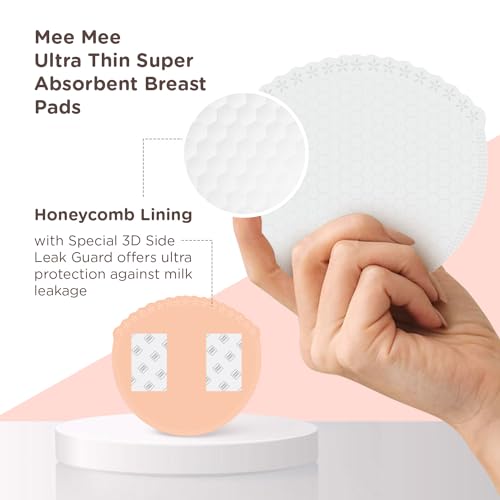 Mee Mee Disposable Nursing Breast Pads for Feeding Mothers | Ultra Thin Maternity Pads with Leak Guard| Super Absorbent, Cotton Nipple Pads (Pack of 24) - Image 2