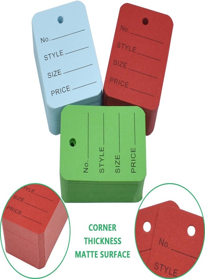 BDS-HOME 1000Pcs 1.97" X 1.38" Price Tags, 5colors Blank Paper Display Label Hang Tag, Small Size Clothing Tag Coupon Sale Tags for Marking Jewelry Clothing Gifts Bags Price (5 Colors) - Image 4