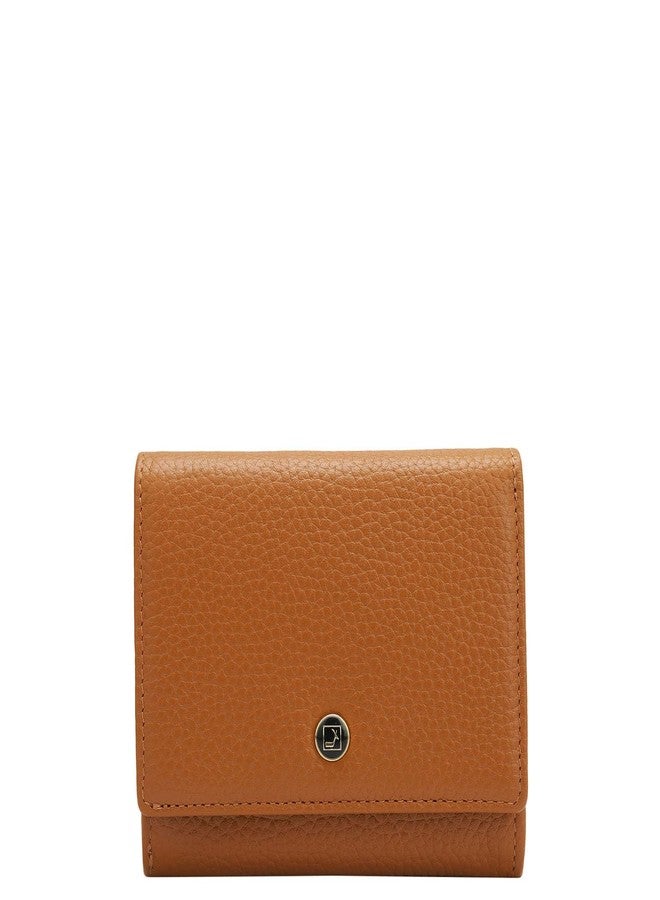 Da Milano Leather Wallet for Women - Orange (10061A-OL) - Image 1