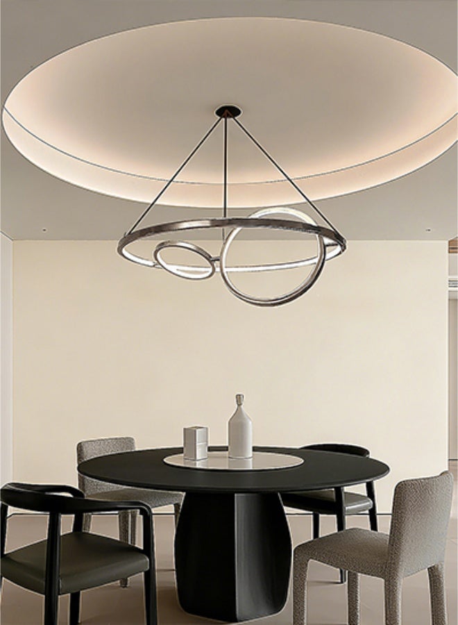 LED Ceiling Lamp -Large ceiling lamp-Kitchen chandelier lighting-Hanging light for living room kitchen,bedroom ,restaurant, office,hotel hall,-High color rendering light source,Golden warm atmosphere/Made of high-quality stainless steel, easy to install and durable. - Image 1