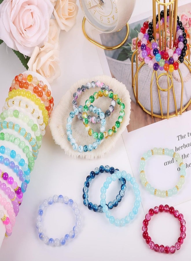 Funtopia 70 Colors 8mm Glass Beads for Bracelet Making - Image 4