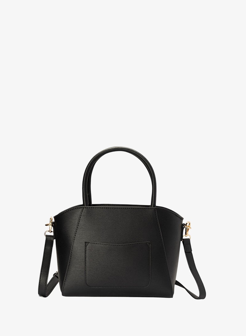 Bata Solid Top Handle Bag - Image 2