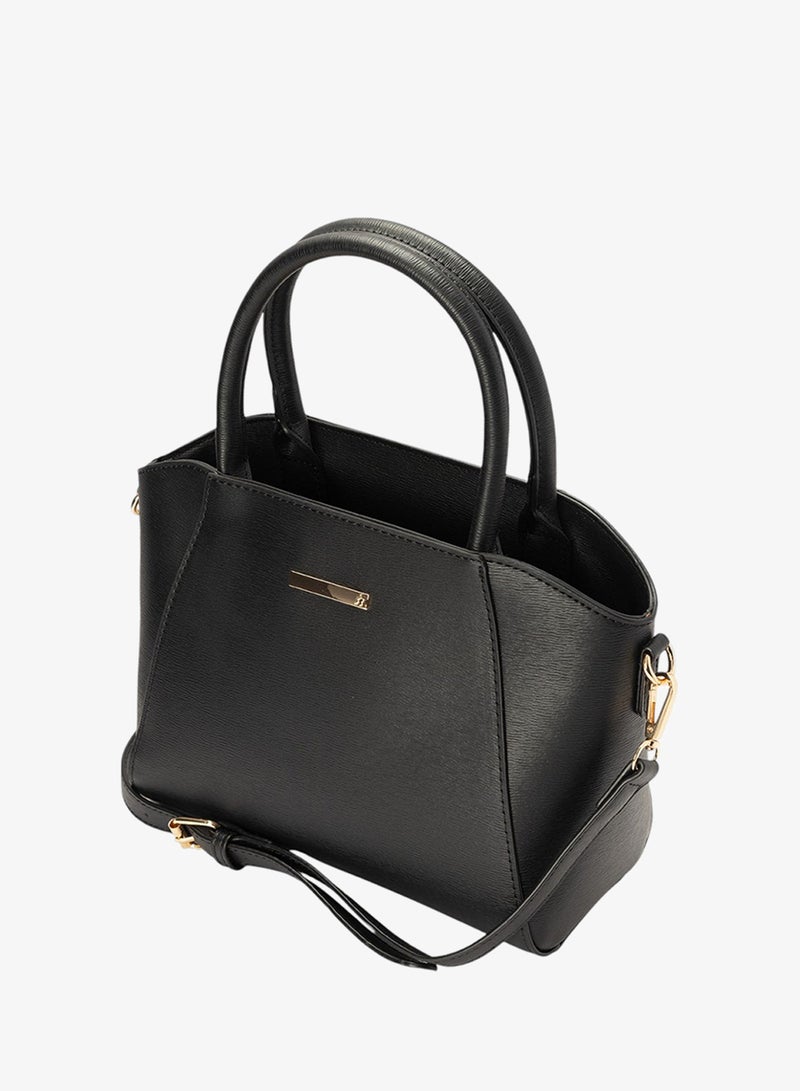 Bata Solid Top Handle Bag - Image 3