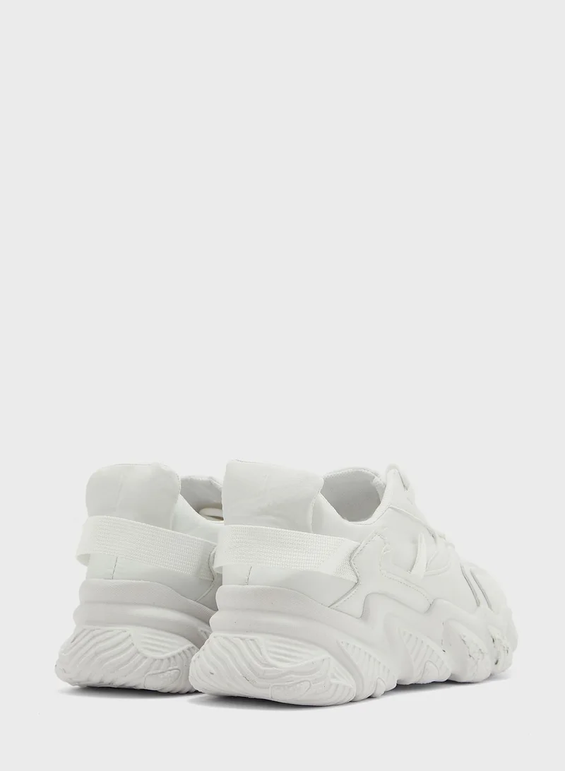 Ginger Chunky Tape Detail Sneakers