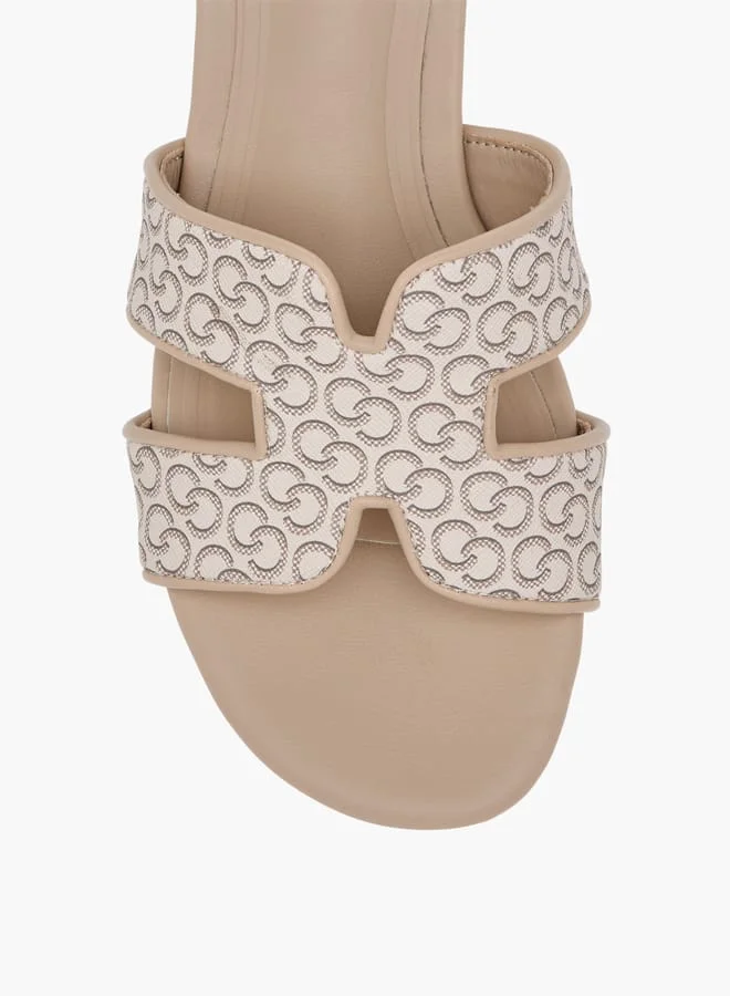 Celeste Women's Cutout Detail Slip-On Sandals with Block Heels