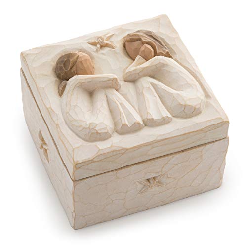 Willow Tree Friendship Keepsake Box Forever True Forever Friends Holds Jewelry and Treasures Carving of Best Friends or Sisters Sculpted HandPainted Keepsake Box