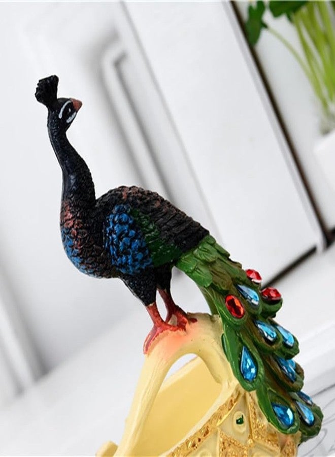 Cospex Living and Workspace with the Elegance of Modern Resin Peacock Ashtray Ornaments Stunning Figurines Exquisite Miniature Crafts, and thoughtful Business Gift Decorations. - Image 3